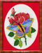 Роза с бабочкой, арт. 705, 20х25 см